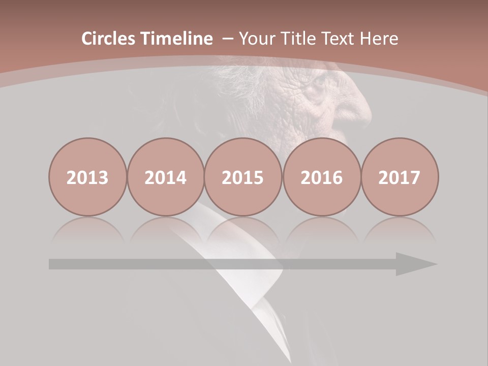 Portrait Wrinkle Ancient PowerPoint Template