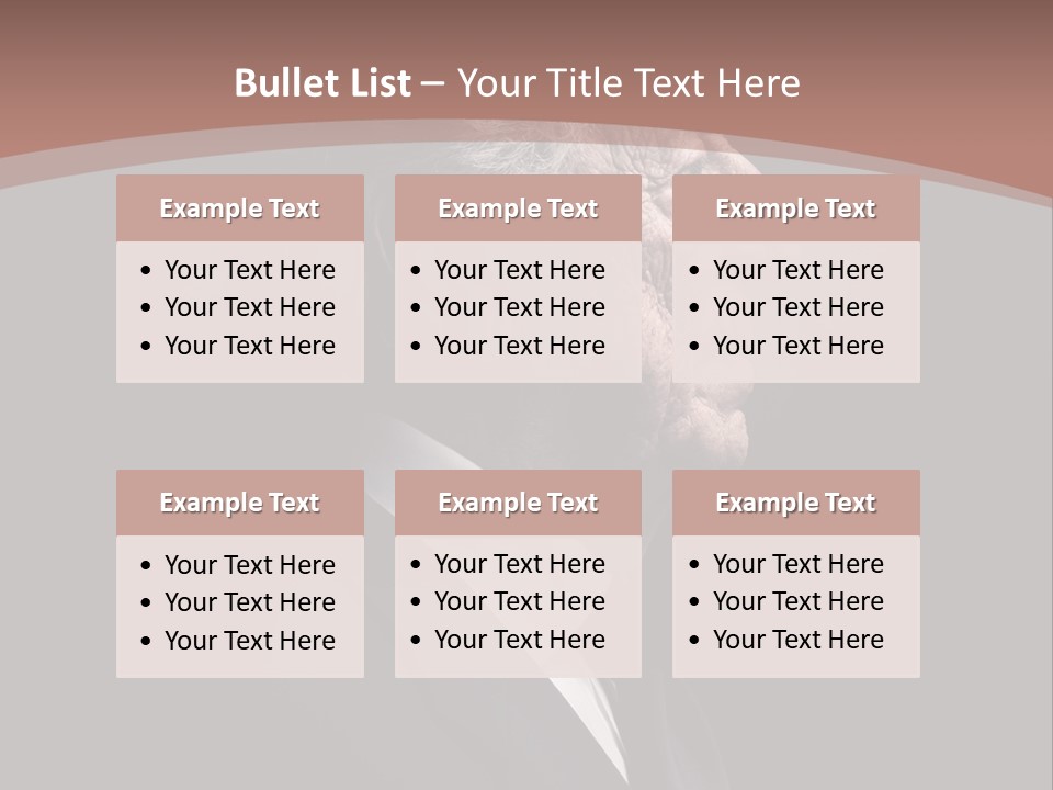 Portrait Wrinkle Ancient PowerPoint Template