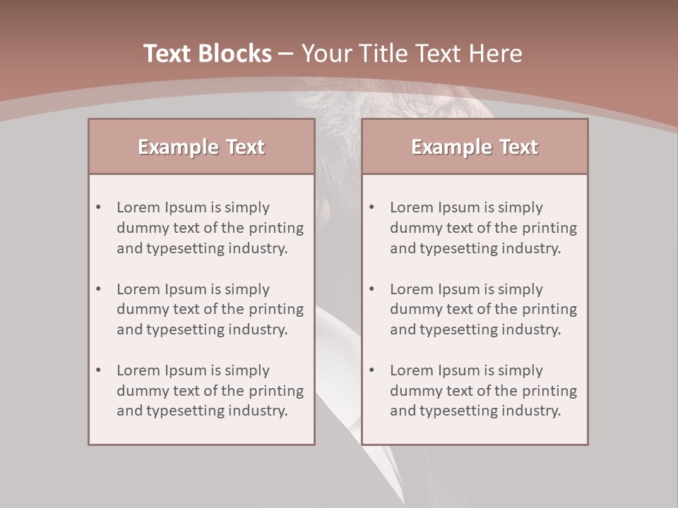 Portrait Wrinkle Ancient PowerPoint Template