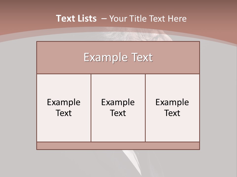 Portrait Wrinkle Ancient PowerPoint Template