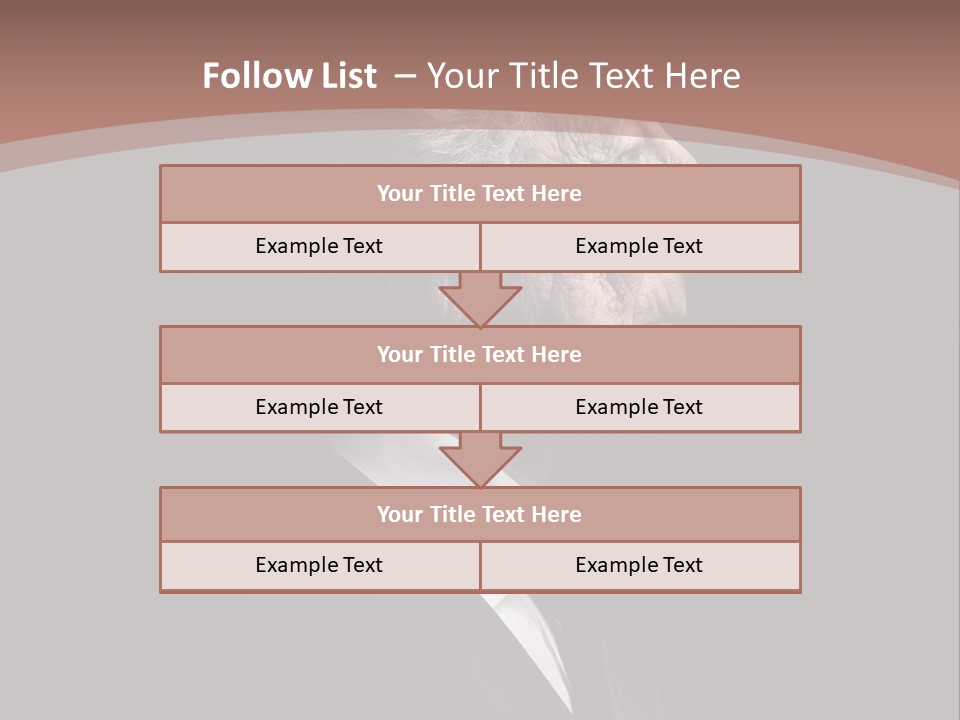 Portrait Wrinkle Ancient PowerPoint Template