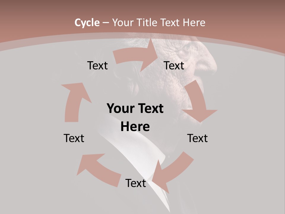 Portrait Wrinkle Ancient PowerPoint Template