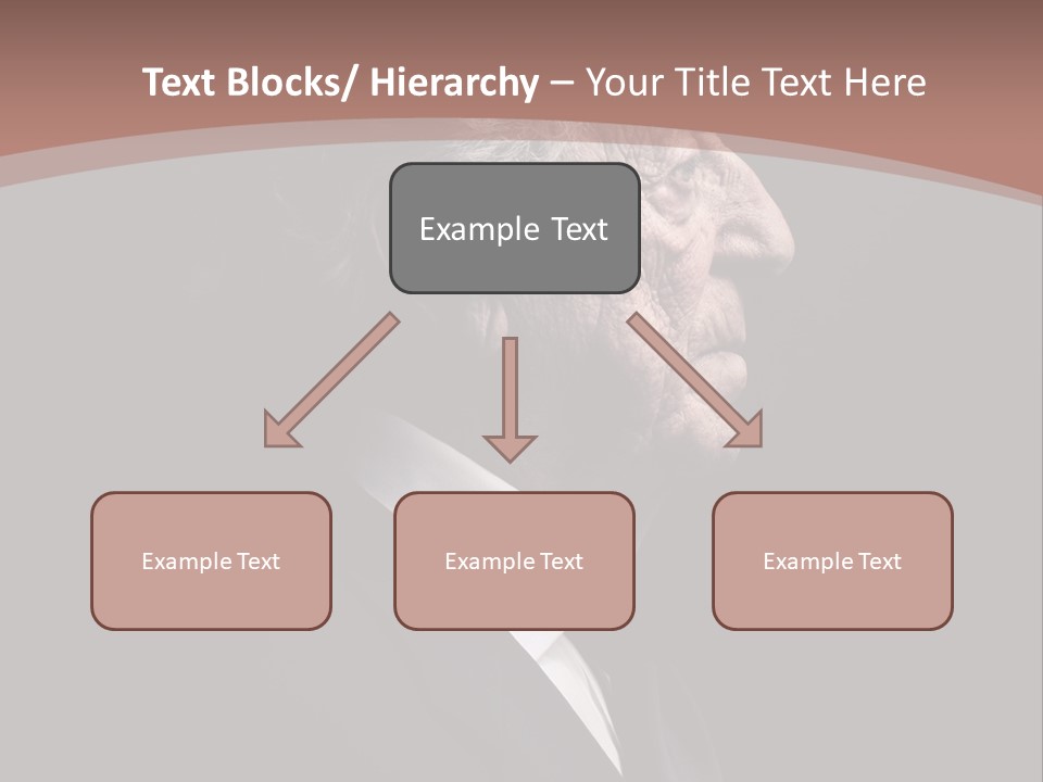 Portrait Wrinkle Ancient PowerPoint Template