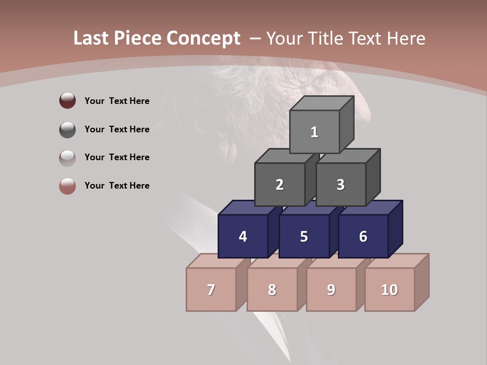 Portrait Wrinkle Ancient PowerPoint Template