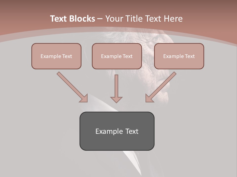 Portrait Wrinkle Ancient PowerPoint Template