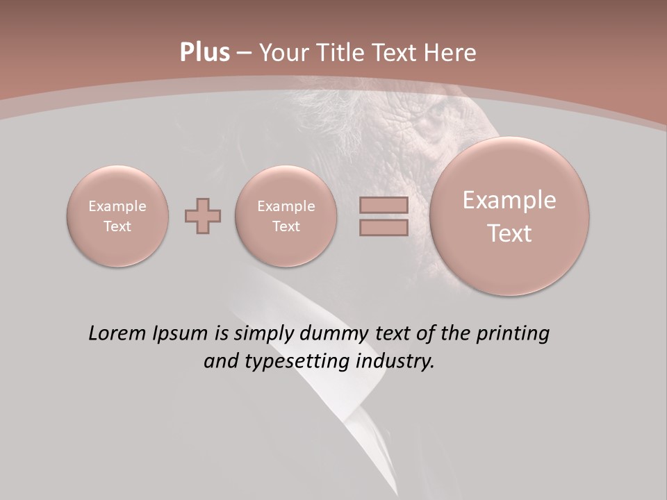 Portrait Wrinkle Ancient PowerPoint Template