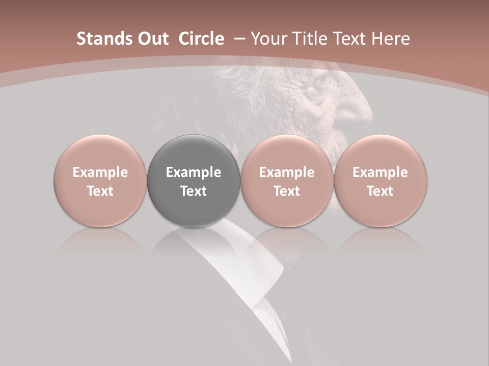 Portrait Wrinkle Ancient PowerPoint Template