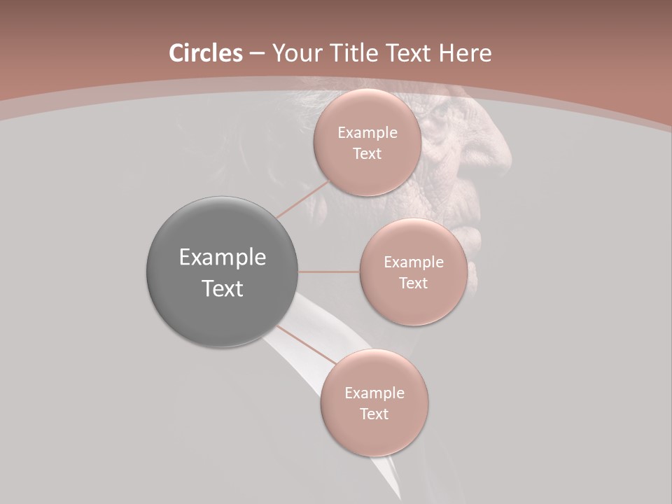 Portrait Wrinkle Ancient PowerPoint Template