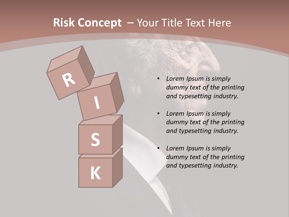 Portrait Wrinkle Ancient PowerPoint Template