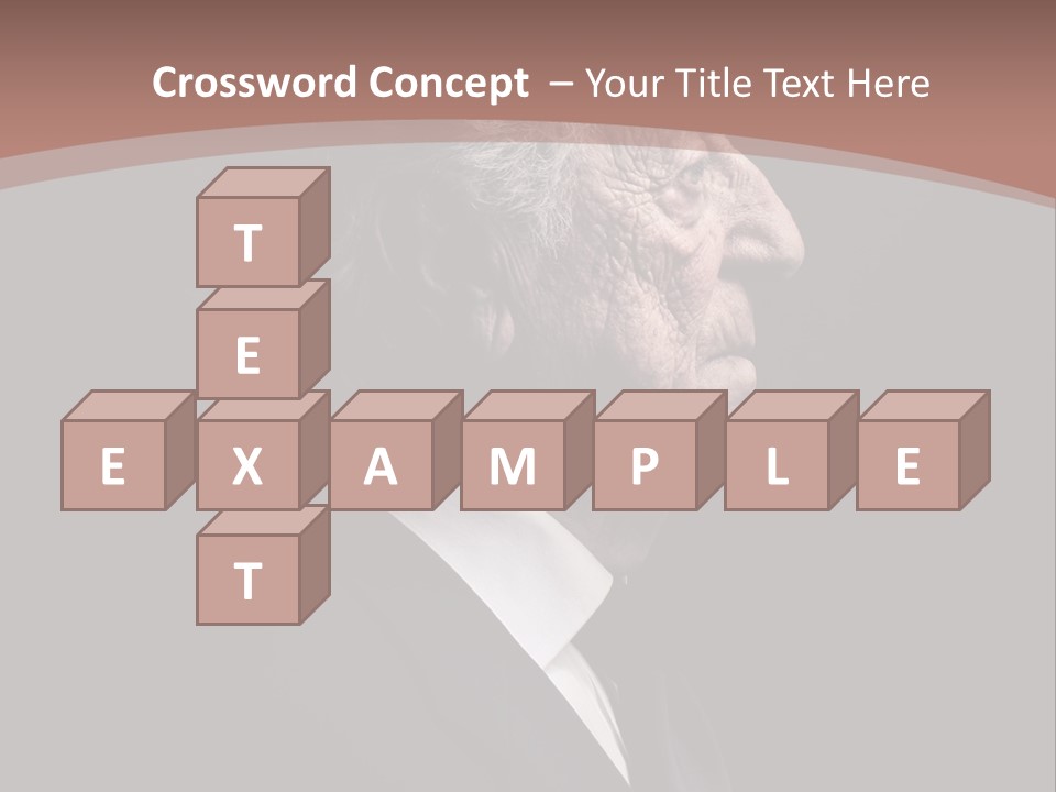 Portrait Wrinkle Ancient PowerPoint Template