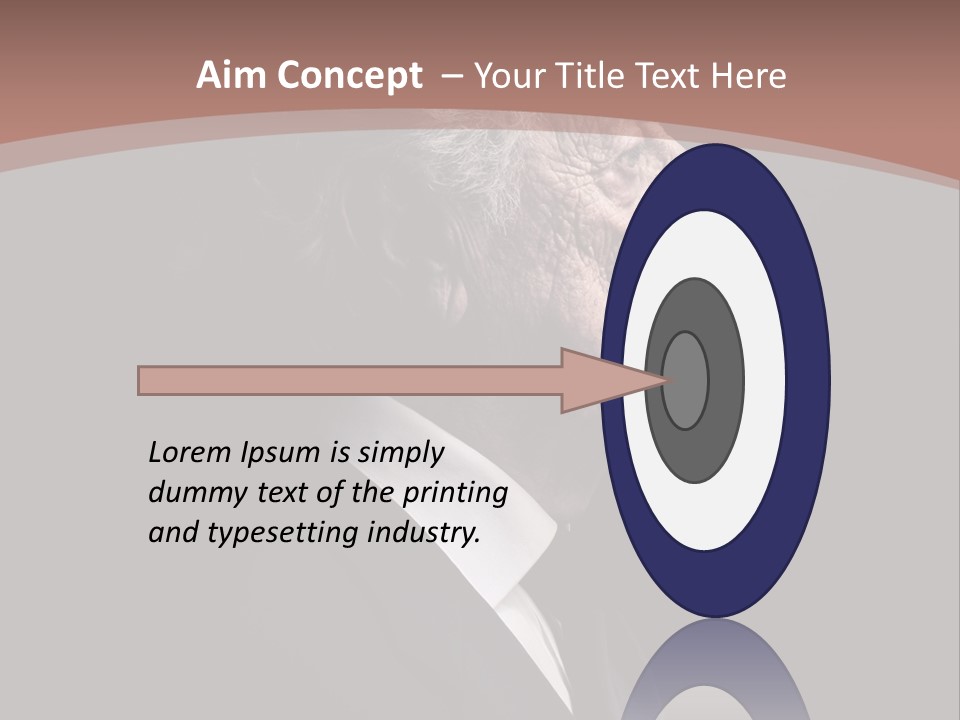 Portrait Wrinkle Ancient PowerPoint Template