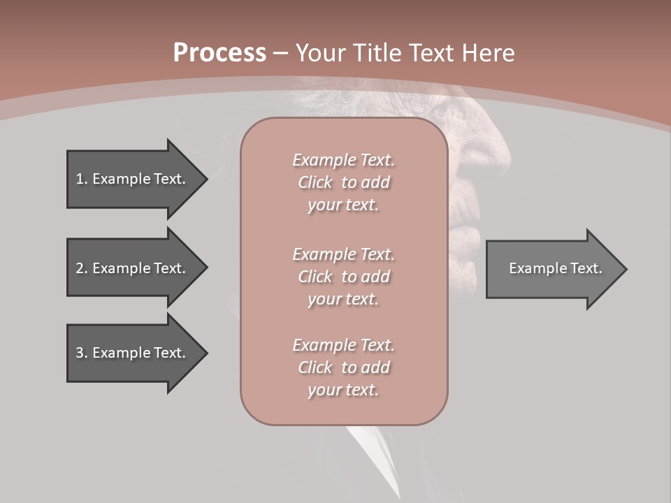 Portrait Wrinkle Ancient PowerPoint Template