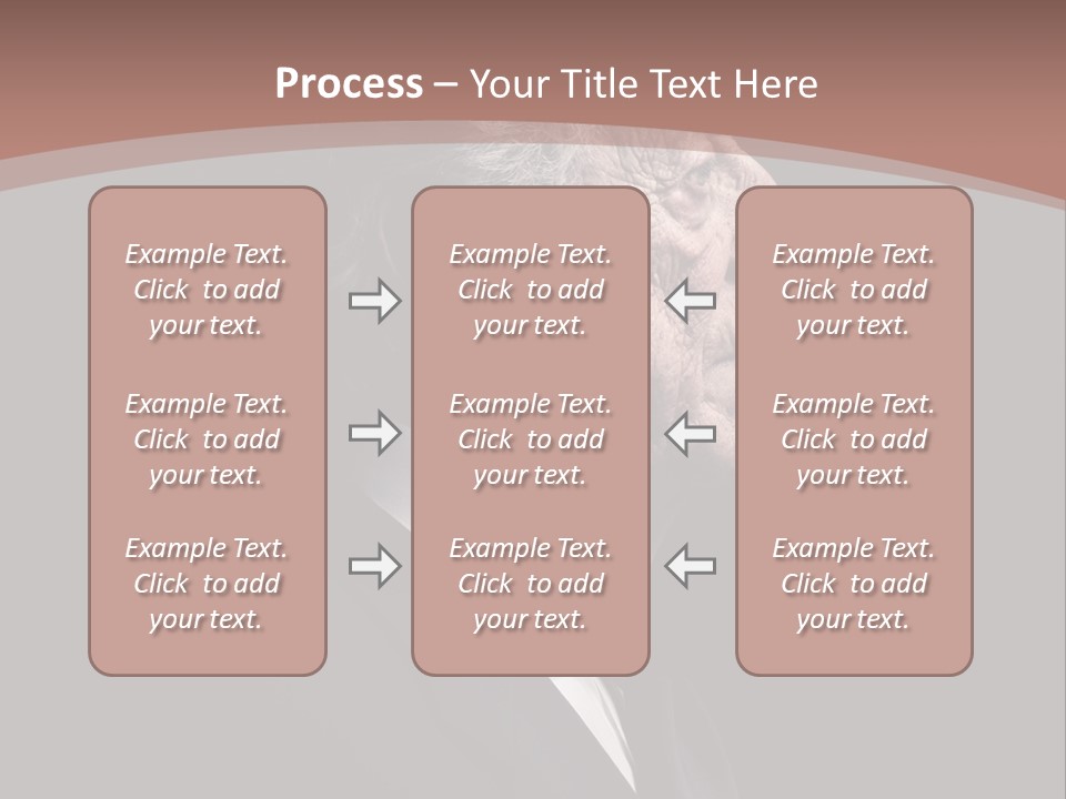 Portrait Wrinkle Ancient PowerPoint Template