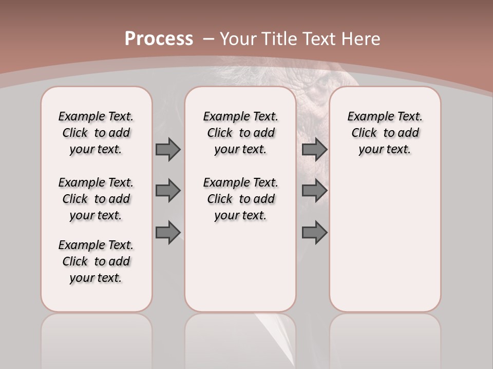 Portrait Wrinkle Ancient PowerPoint Template