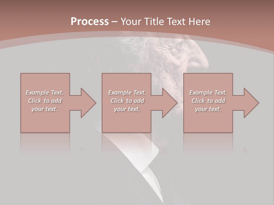Portrait Wrinkle Ancient PowerPoint Template