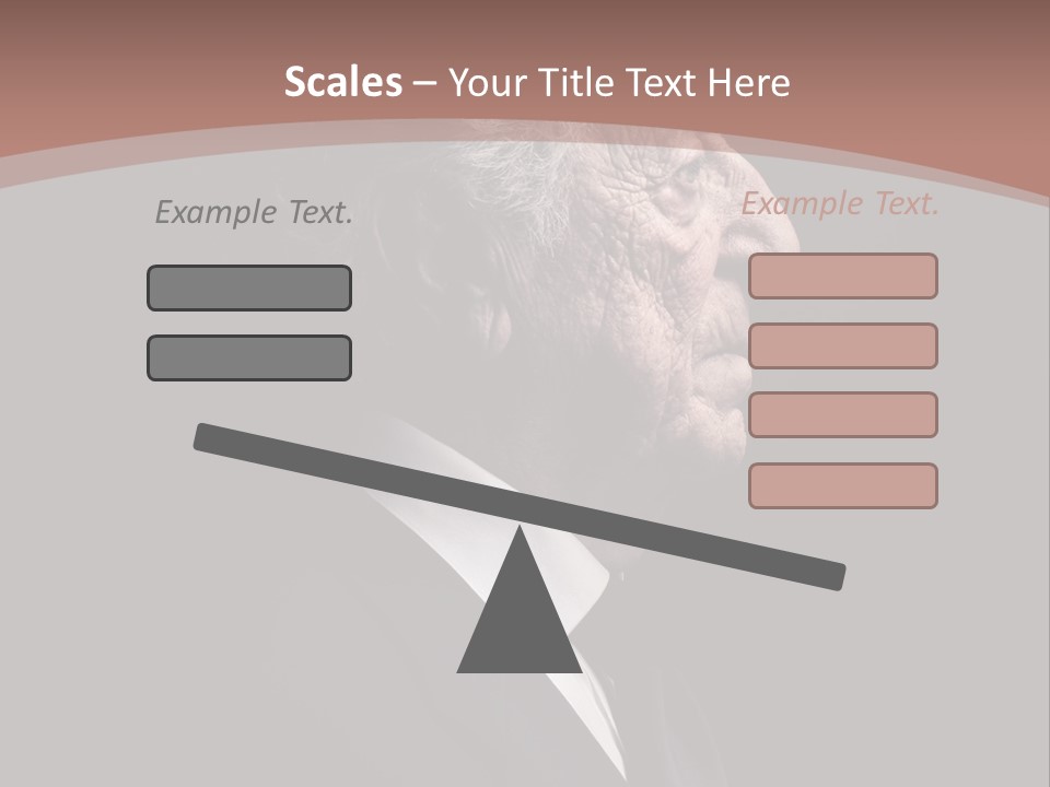 Portrait Wrinkle Ancient PowerPoint Template
