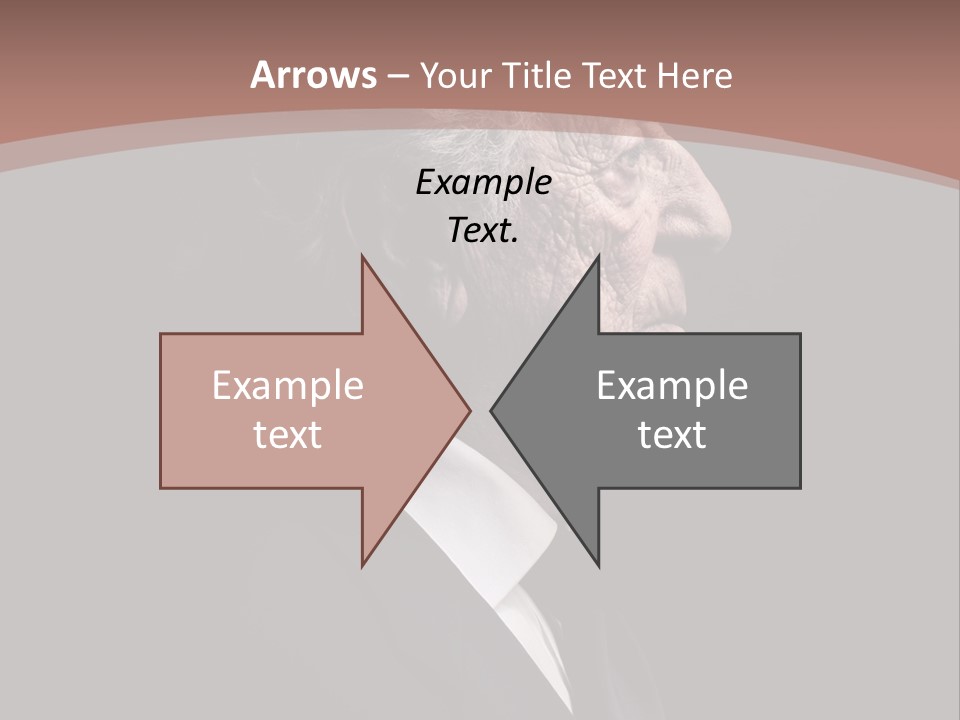 Portrait Wrinkle Ancient PowerPoint Template