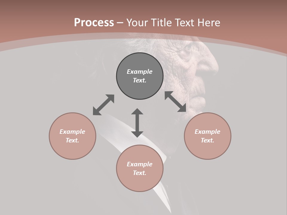 Portrait Wrinkle Ancient PowerPoint Template