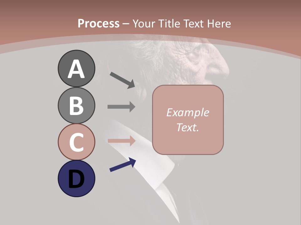 Portrait Wrinkle Ancient PowerPoint Template