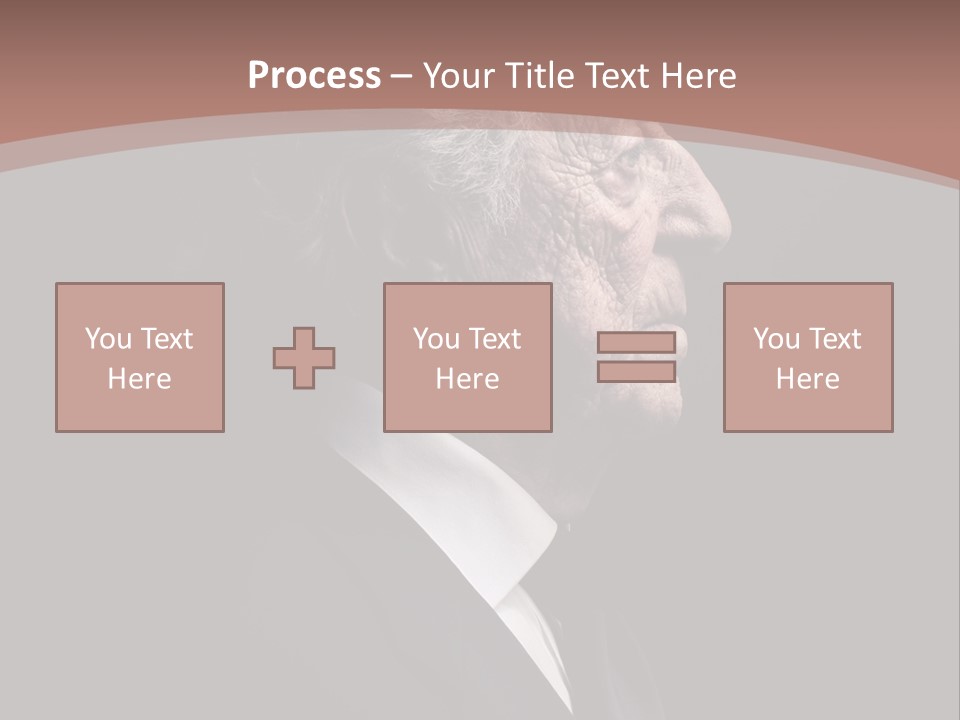 Portrait Wrinkle Ancient PowerPoint Template