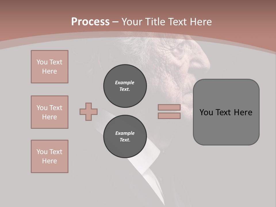 Portrait Wrinkle Ancient PowerPoint Template