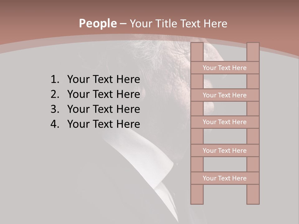 Portrait Wrinkle Ancient PowerPoint Template