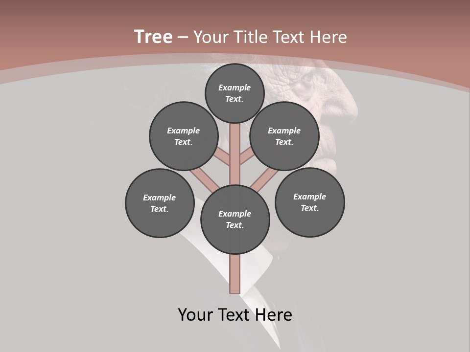 Portrait Wrinkle Ancient PowerPoint Template