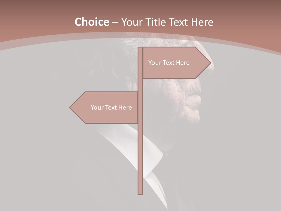 Portrait Wrinkle Ancient PowerPoint Template