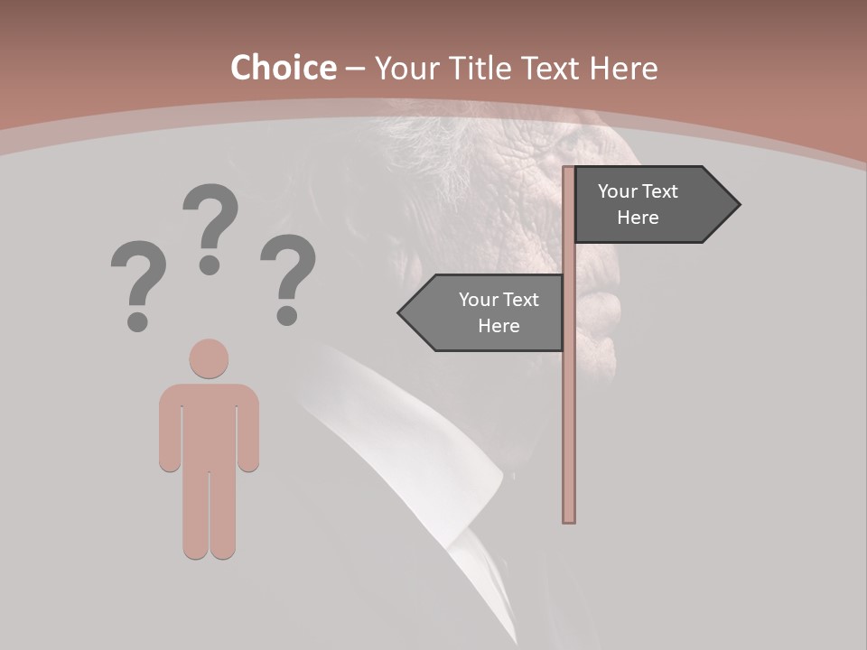 Portrait Wrinkle Ancient PowerPoint Template