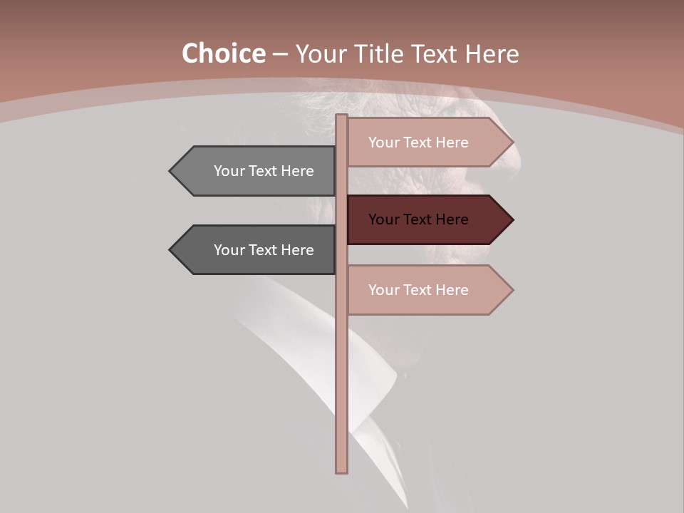 Portrait Wrinkle Ancient PowerPoint Template