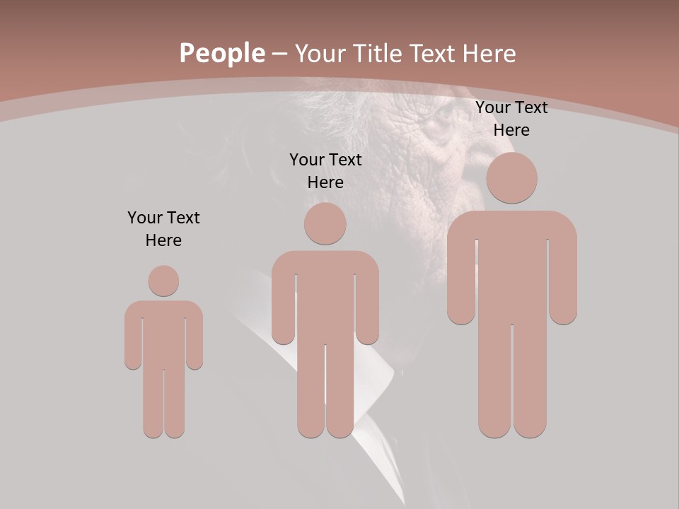 Portrait Wrinkle Ancient PowerPoint Template