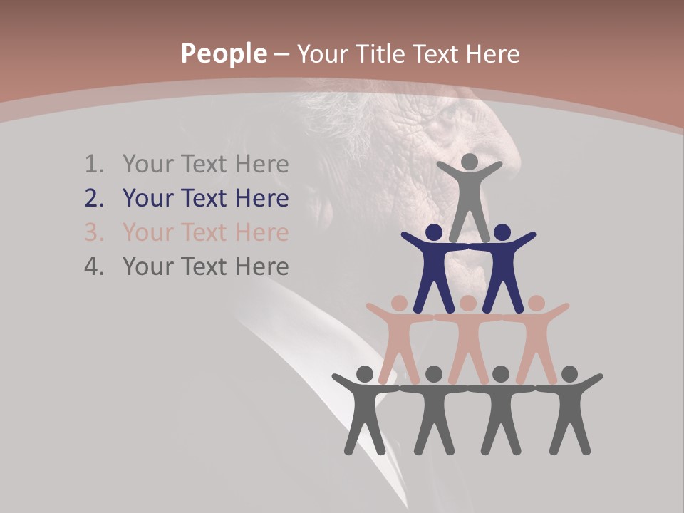 Portrait Wrinkle Ancient PowerPoint Template