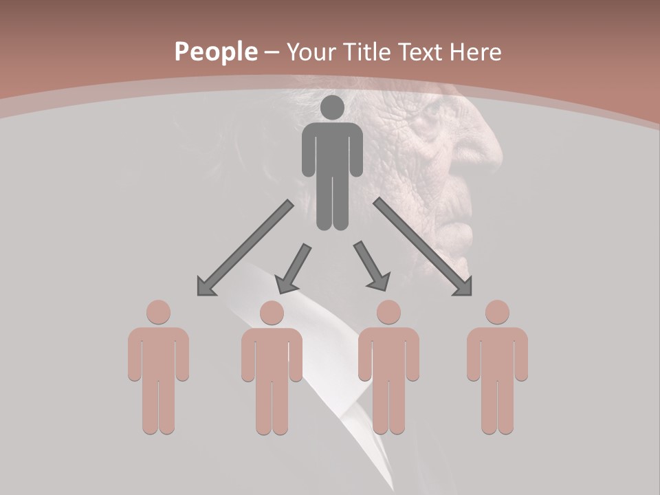 Portrait Wrinkle Ancient PowerPoint Template