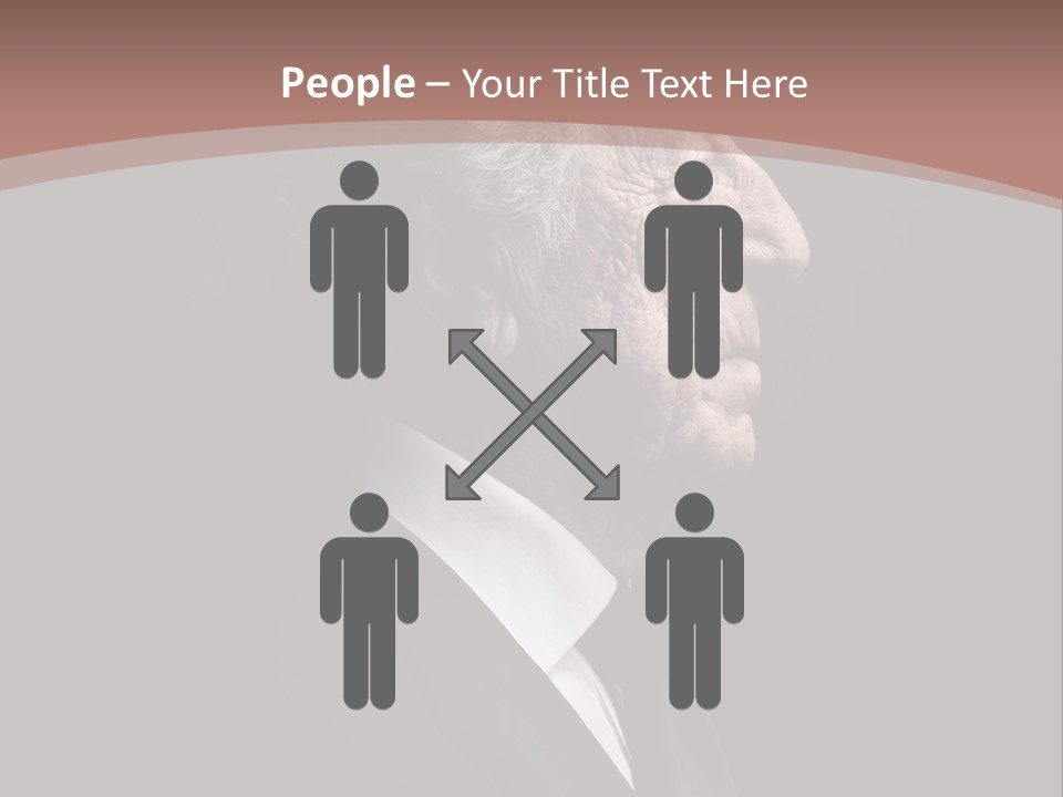 Portrait Wrinkle Ancient PowerPoint Template