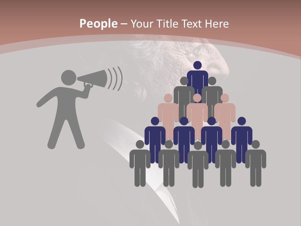 Portrait Wrinkle Ancient PowerPoint Template