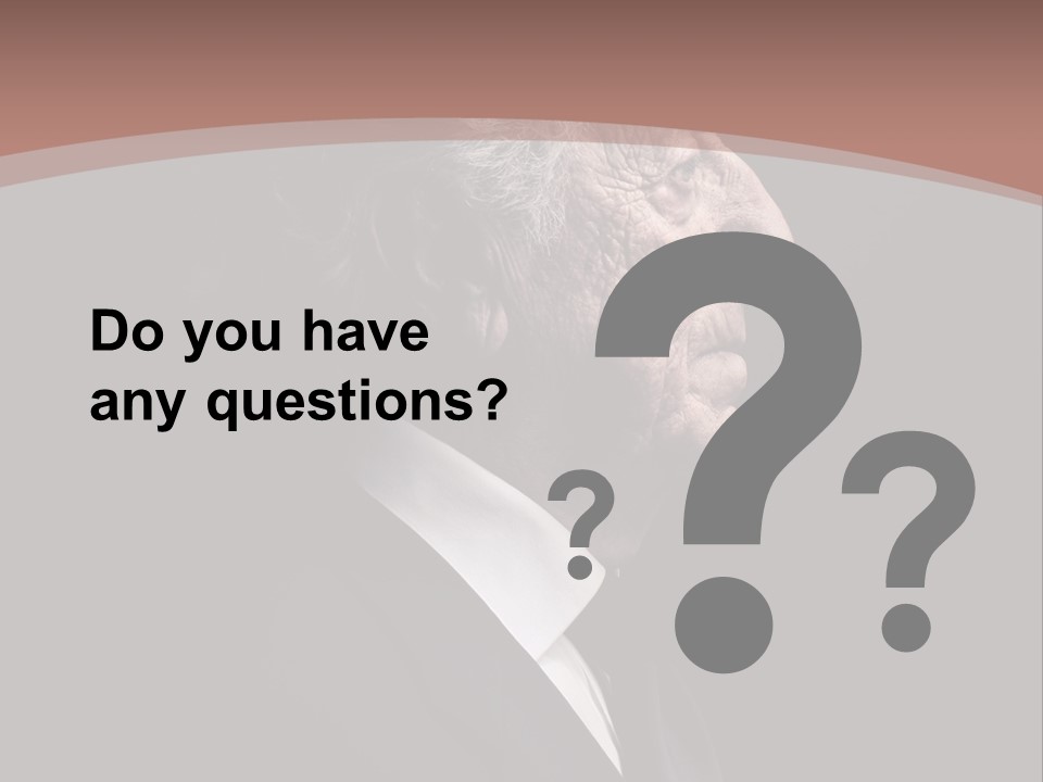 Portrait Wrinkle Ancient PowerPoint Template