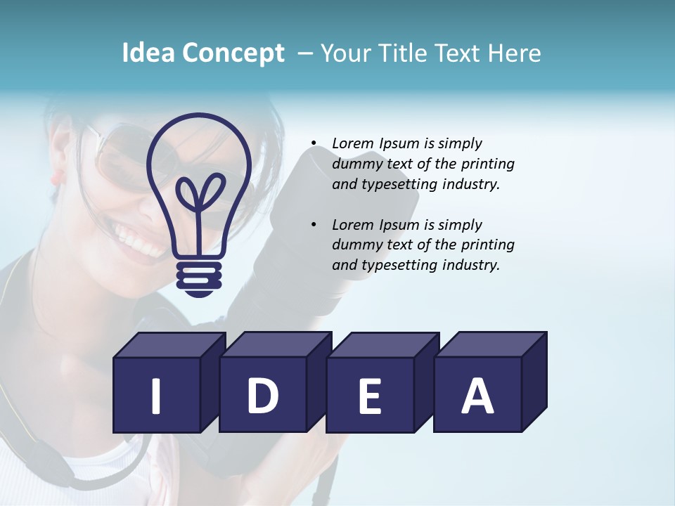 Photography Photographer Hispanic PowerPoint Template