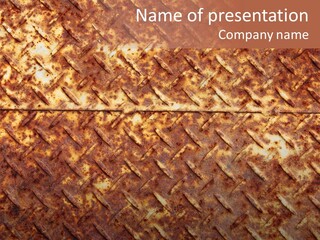 Rust Grill Irregular PowerPoint Template