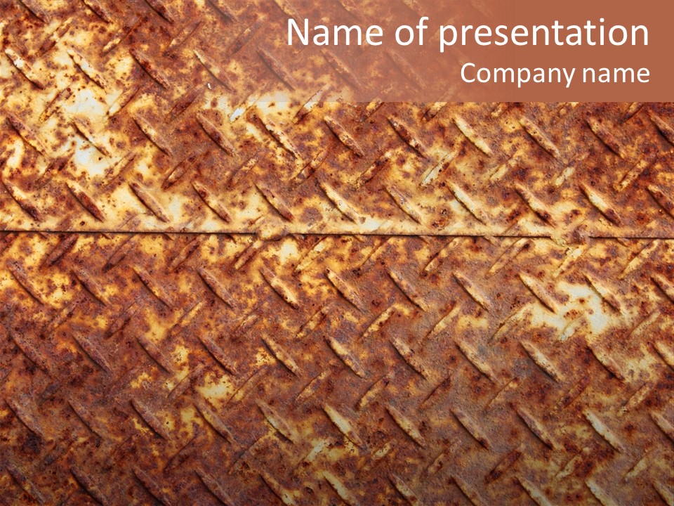 Rust Grill Irregular PowerPoint Template