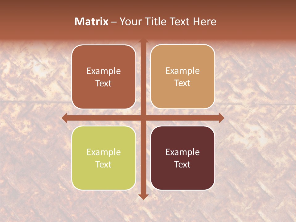Rust Grill Irregular PowerPoint Template