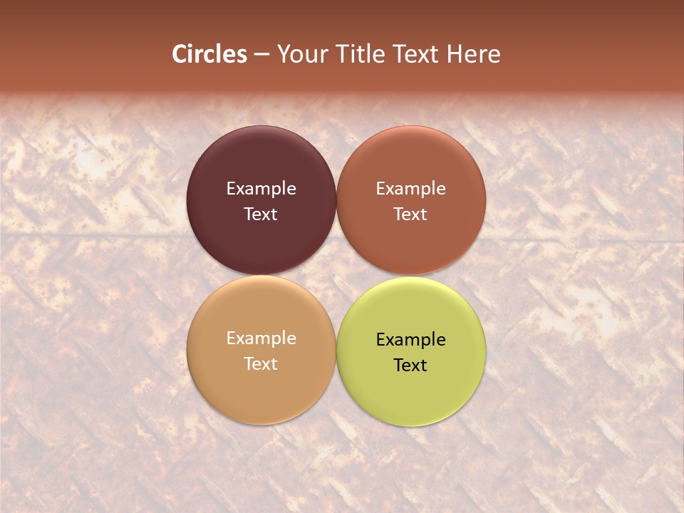 Rust Grill Irregular PowerPoint Template