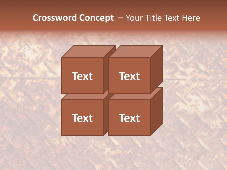 Rust Grill Irregular PowerPoint Template