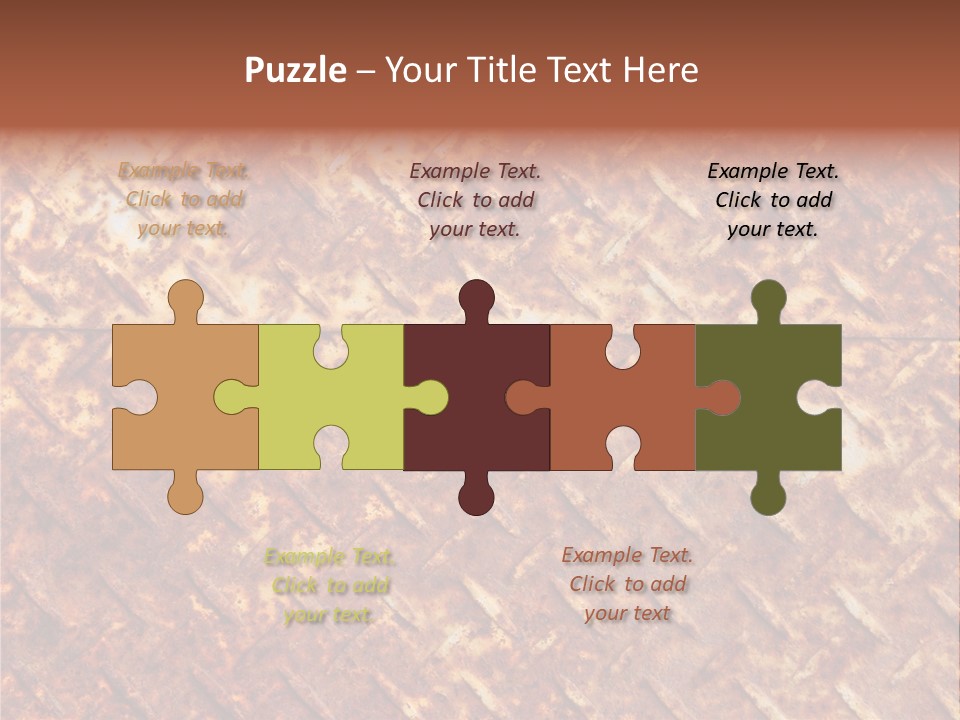 Rust Grill Irregular PowerPoint Template