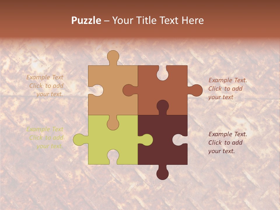 Rust Grill Irregular PowerPoint Template