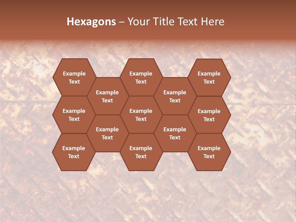 Rust Grill Irregular PowerPoint Template