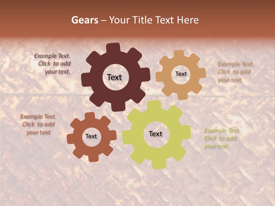 Rust Grill Irregular PowerPoint Template