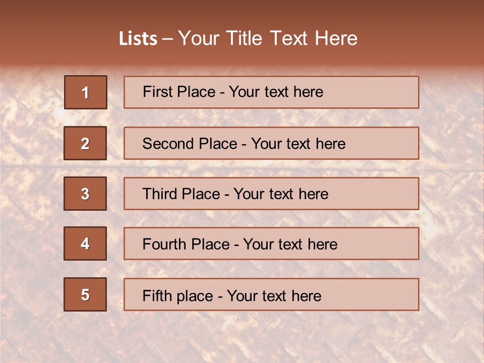 Rust Grill Irregular PowerPoint Template