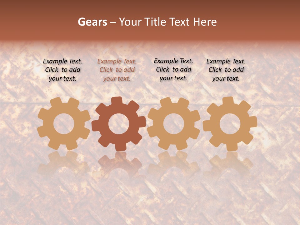 Rust Grill Irregular PowerPoint Template