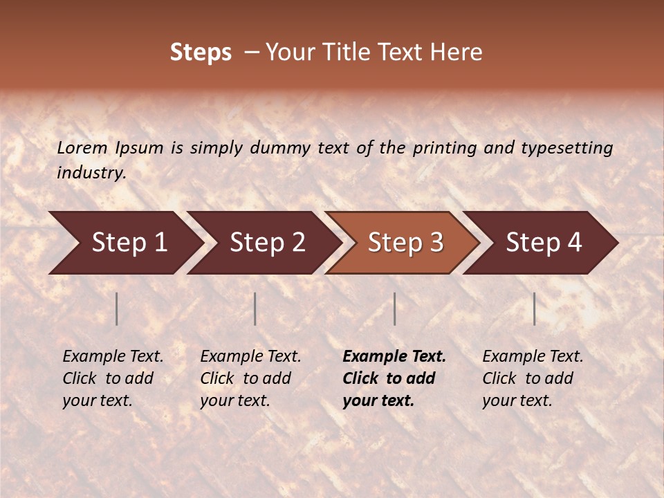 Rust Grill Irregular PowerPoint Template