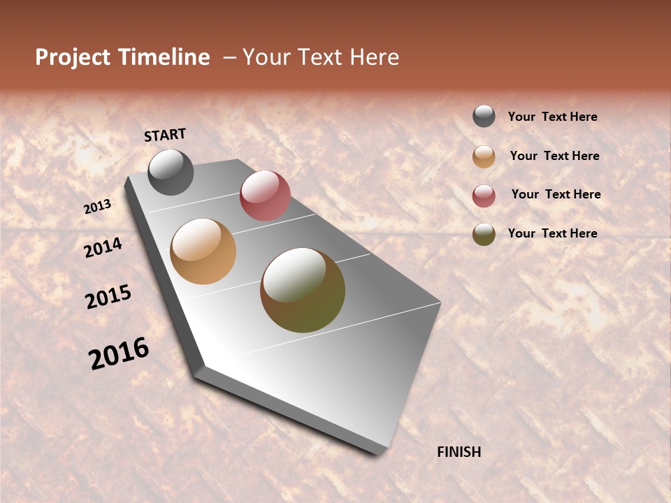 Rust Grill Irregular PowerPoint Template